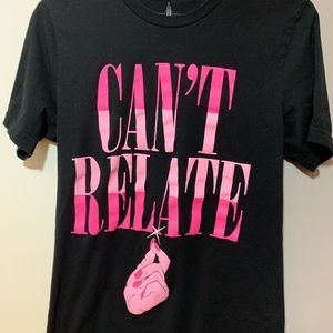 Jeffree star official pink “Can’t Relate” t-shirt